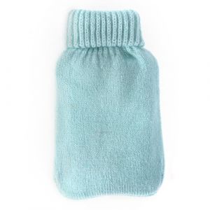 Chaufferette + Housse en tricot - Blanche - Bouillotte, chauffe-mains, coussinet chauffant, &laquo; Firebag &raquo;, Eisblau (b&uuml;tic de, neuf)