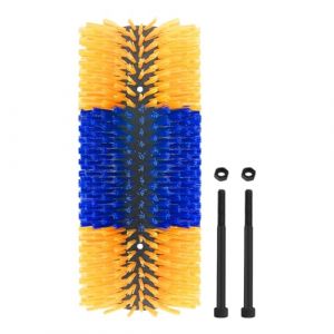 Brosse de massage pour animaux de ferme, brosse &agrave; gratter pour le massage du dos, outil de nettoyage pour animaux d'&eacute;levage, avec double vis, accessoire de toilettage durable pour mules, &acirc;nes, moutons (yingmux, neuf)