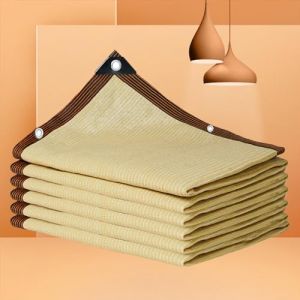 Filet Ombrage Pergola Beige Bâche Anti Chaleur Toile Ombrage Extérieur 3x4 Voile D Ombrage 3x4m pour Fleurs, Pelouse, Extérieur, Pergola, Terrasse,beige-5x5m (LIUJUNHUI的店, neuf)