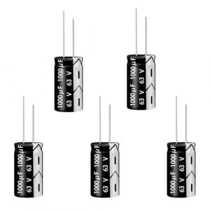 ANGEEK 1000&micro;F 63V 16x25mm 50/60HZ Condensateur &eacute;lectrolytique|Condensateur 1000uF 63V,adapt&eacute; &agrave; diverses applications &eacute;lectroniques et appareils &eacute;lectrom&eacute;nagers (5 pi&egrave;ces) (ANQIT, neuf)
