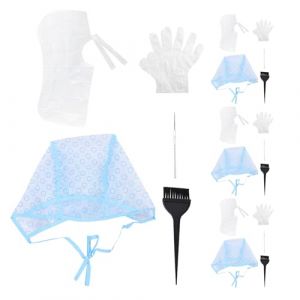 BAZEITFLOW Kit de M&egrave;ches pour Cheveux 4 Pi&egrave;ces avec Bonnet Perfor&eacute; Crochet M&eacute;tallique et Pinceau Kit de Coloration Capillaire Jetable pour M&egrave;ches Pr&eacute;cises Accessoires Professionnels pour (KINING, neuf)