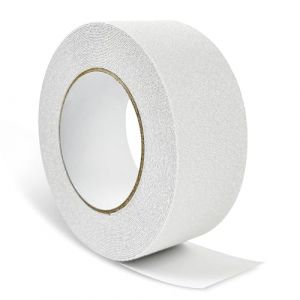 Bande Antidérapante Escalier, Adhésif Antidérapant, 5cm*10m Scotch Antidérapant, Bande Antidérapante, Empêche Personnes Âgées, Enfants et Animaux Domestiques de Glisser/de Tomber, Transparent (Faithwin, neuf)