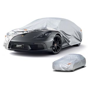 Kayme B&acirc;che Voiture Exterieur, Housse Voiture Exterieur &Eacute;tanche Respirante, B&acirc;che Protection Berline Compatible avec Porsche 718, BRZ, 370Z, F-Type, RCZ etc. Voir Le Tableau des Tailles A7, Argent (HongTong Store, neuf)