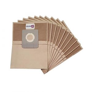 Distri+ - Sac aspirateur Compatible Argos : 966, 1404, 1183, 1415 - ICA Soteco : Box, Base 101, G16P, GP1/16 ECO B, GP1/18 ECO - la Pochette de 10 Sacs (Aspirat-Eure, neuf)