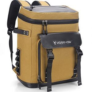 VS VOGSHOW Sac Isotherme Grande Sac a Dos Isotherme 30l Glaci&egrave;re Souple Imperm&eacute;able &eacute;tanches Sac Pique Nique Isotherme pour Camping, Famille Plein air, BBQ, Shopping, Voyage, P&ecirc;che et Plage, Kaki (Pipibear Direct, neuf)
