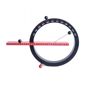 ALLOMN Calendrier magn&eacute;tique - Calendrier de table cr&eacute;atif - Manuel int&eacute;ressant - Calendrier perp&eacute;tuel avec 3 supports magn&eacute;tiques stables pour la maison, le bureau, la d&eacute;coration de bureau (Philharmonic city, neuf)