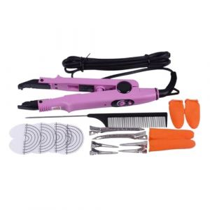 1 Ensemble D'outils De Fer &Agrave; Fusion For Extensions Cheveux, K&eacute;ratine Pr&eacute;-coll&eacute;e, Temp&eacute;rature R&eacute;glable, Connecteur Thermique, Kit Complet Chauffage Rapide Pour Un Coiffage Efficace (gFeiJiaDaKeJiY, neuf)