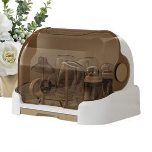 Sèche Biberons avec Couvertures,Egoutte Biberons Arbre,Support De Biberon pour Bébé avec Égouttoir,Rangement Portable pour Biberons avec Couvercle Anti-poussière,Amovible Séchoir pour Bébé Bouteilles (keslmk, neuf)