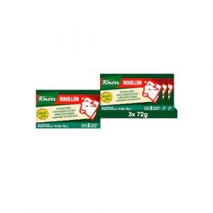 KNORR Bouillon Boeuf Halal Cube (3 Unités (8 x 9g)) (J&S France, neuf)