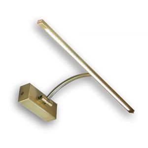 PAPUQ Applique murale à LED pour éclairer des tableaux, des miroirs, des peintures murales, etc., LED 8W de style traditionnel et élégant, ton de lumière chaude 3000K, bronze vieilli, articulée. 46cm (guankailighting, neuf)