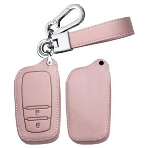 Ysbxitu Coque de clé de voiture pour Toyota Yaris Cross Hybride Prius Corolla RAV4 Camry Auris Fortuner Highlander 2020-2025 Coque de protection de clé 2 boutons - Rose (Ysbxitu, neuf)