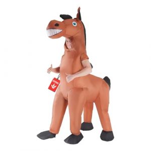 Morph Deguisement Cheval Gonflable Adulte, Costume Cheval Gonflable Adulte, Déguisement Animal, Costume Gonflable Homme, Deguisement Halloween Homme Carnaval (Morph Costumes, neuf)
