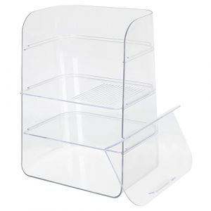WRITWAA Organisateur de Transparent &agrave; Poser Rangement Cosm&eacute;tique R&eacute;utilisable pour Bureau Coiffeuse et Salle de Bain Support de Stockage Pratique pour Produits de Beaut&eacute; (Saieli, neuf)