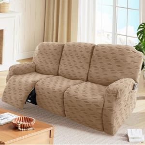 Housse de fauteuil inclinable en jacquard extensible pour fauteuils inclinables 1, 2, 3 places, protection lavable pour meubles pour Lazyboy, fauteuils &eacute;lectriques et housses de canap&eacute; adapt&eacute;es aux (chaowuuk, neuf)
