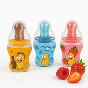 Lot de 3 Sucettes T&eacute;tines Poudre Acidul&eacute;e &ndash; Fraise, Framboise & Cola &ndash; 32 g chacun - Bonbon 225 (✅Abrakado✅, neuf)