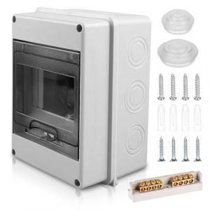 Coffret Electrique Etanche Exterieur Boîtier: Boîte Etanche Electrique Exterieur IP65, Tableau Electrique 1 Rangée, Boîtier Electrique Etanche, Coffret Electrique 5 Modules Pour Disjoncteur Mural (CEANNA, neuf)