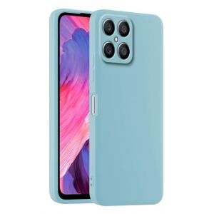 HULLIN Coque de T&eacute;l&eacute;phone en Silicone Color&eacute;e, Adapt&eacute;e &agrave; Honor X8 (4G) (6.7") - Bleu Clair (HULLIN, neuf)