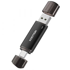 KOOTION Clé USB C 32 Go Cle USB 2.0 Type C 32 Go 2 en 1 Clef USB 32GB OTG Mémoire Stick (USB 2.0+USB Type C, Noir) (KOOTION MEMORY, neuf)