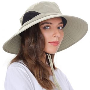 EINSKEY Chapeau Anti UV Homme Femme Large Bord Casquette Pliable Étanche pour la Randonnée, Le Jardinage, Le Safari et la Brouss (EINSKEY FR, neuf)