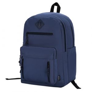 VASCHY Sac &agrave; Dos Homme, L&eacute;ger Sac a Dos Voyage Femme avec 2 Grands Compartiments 15,6 Pouces Sac &agrave; Dos College Fille Garcon Ado Cartable pour Ecole Travail Bleu Marine (Vaschy, neuf)