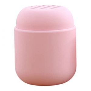 BESTYASH Porte-&eacute;ponge De Maquillage En Silicone, Bo&icirc;te De Rangement Compacte, Support &agrave; Houppettes Rose, Portable Et Ventil&eacute;, Pour Usage Quotidien Et Voyage (Feast of Yan, neuf)