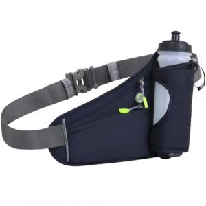 HSTWODE Sac banane pour gourde, ceinture de course pour t&eacute;l&eacute;phone portable, sac banane avec porte-bouteille, ceinture de course, sac banane r&eacute;glable pour homme et femme, ceinture d'hydratation pour le (HSTWODE, neuf)
