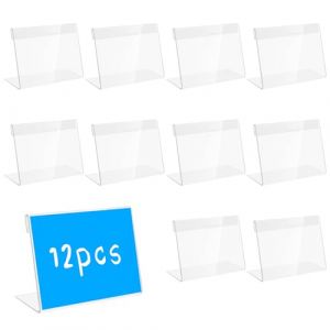 Doafoce Porte Etiquette A6 Prix 15 x 10cm Porte-&eacute;tiquette Transparent porte etiquette plastique support etiquette prix pour Supermarch&eacute;, Magasin,Boulangeries,Centres Commerciaux (PEAK-EU, neuf)