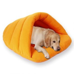 Niche d'int&eacute;rieur pour chien de taille moyenne lavable, niche pour animaux de compagnie avec coussin doux, luxueuse, amovible, apaisante, anti-anxi&eacute;t&eacute;, lit pour animal domestique, lit antid&eacute;rapant (Junming Store, neuf)