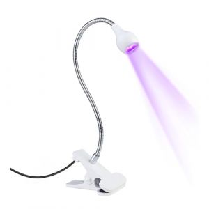 Mini lampe UV pour ongles en gel - Lampe LED 5 W - Séchoir à ongles USB avec col de cygne pour séchage rapide - Avec col de cygne (JLnase3, neuf)