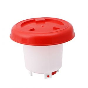 CUSROS 1 fontaine à eau pour poulet - Distributeur d'eau - Abreuvoir pour volaille, poule, caille, bantam - Couleur unique - 4 l (GREENLANS, neuf)