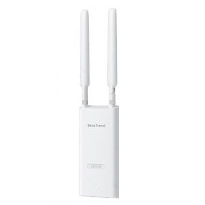 BrosTrend AC1200 Point d'accès WiFi Extérieur PoE Port Gigabit, Longue Portée Borne WiFi Extérieur Puissant, Outdoor IP65 AP Wi-Fi, 2*5dBi Antenne Double Bande 5GHz + 2.4GHz, avec Injecteur PoE Passif (Wi-Fi Network Devices Outlet, neuf)