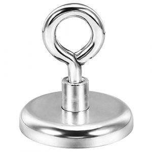 Wukong 72.5KG(160LB) Aimant Peche,42mm Aimant Puissant Neodyme,Aimant Neodyme Super Puissant Convient &agrave; la P&ecirc;che, &agrave; la R&eacute;cup&eacute;ration en Rivi&egrave;re (Loonfa, neuf)