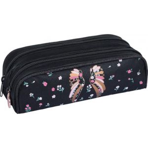 Oberthur - 1 Trousse Fourre-Tout 2 Compartiments - Collection Little Karl Marc John - Dimension 22 x 7,5 x 7 cm (rentreediscount, neuf)