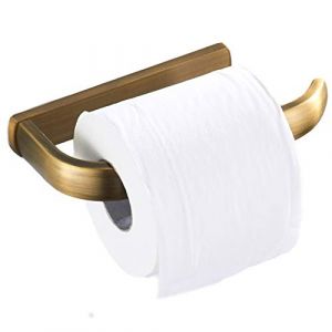 Kaxich Porte-Papier Toilette Mural Laiton Antique Support de Rouleau de Salle de Bain R&eacute;tro Porte-Rouleau de Papier WC avec Support pour t&eacute;l&eacute;phone Portable (Kaxich, neuf)
