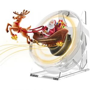 VBESTLIFE Ventilateur Hologramme 3D, 4,72 Pouces 1080x1600 HD Projecteur de Ventilateur Holographique 3D avec Couverture pour Halloween, Noël, Thanksgiving, Fêtes (Yaqiusi, neuf)