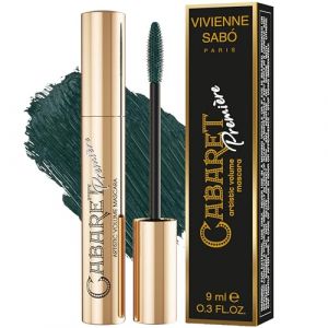 Vivienne Sab&oacute; Cabaret Premi&egrave;re - Mascara Volume Artistique n&deg;06 Vert - Regard &Eacute;nigmatique et Audacieux - Formule Longue Tenue Haute D&eacute;finition - Effet Faux Cils Vert Profond et Sophistiqu&eacute; - 9ml (ITC - International Trade Consult, neuf)