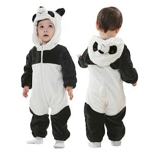 Doladola Barboteuse Animale à Capuchon pour Fille de bébé garçon BéBé Grenouillères Animal Pyjama Combinaison Barboteuse Enfant Filles Costume (Panda, 24-30 Mois) (Doladola-FR, neuf)
