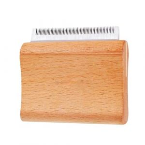 Outil de démêlage pour animaux de compagnie, brosse pour la perte - Toiletteur professionnel en bois pour animaux de compagnie,Brosse de démêlage pour sous-poil, poils courts et longs, brosse de démêl (oputantai, neuf)