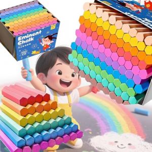 Rliocvhe 100 pi&egrave;ces Craie pour Tableau Noir, 7CM Craies de Trottoir pour Peindre sur le Trottoir, Tableau Noir, Craie de Rue Enfant pour Ecole, Famille Artisanat, Dessin (Yiyang Top, neuf)