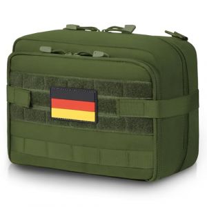 Jueachy Pochette Tactique Molle - Sac d'administration - Pochettes &agrave; Outils - Fixation Molle - Grandes Poches Extensibles - Organisateur d'accessoires Molle - Poche m&eacute;dicale (Jueachy-EU, neuf)