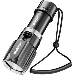 WholeFire Lampe de plong&eacute;e LED Extr&ecirc;mement Lumineuse 6000 Lumens, IPX8 &Eacute;tanche 30M Lampe de Poche Sous-Marine, XHP70 Rechargeable Lampe de Plong&eacute;e pour les Profondeurs Sous-Marines et les Grottes (SHANGTUO  Deal, neuf)