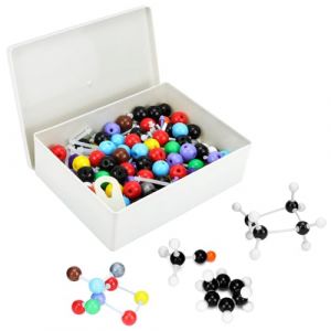 QWORK® 444 pièces Kit de chimie modèle moléculaire, modèle moléculaire de chimie organique et inorganique, adaptéà l'enseignement et aux expériences scolaires (shavinglikes, neuf)
