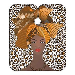Femme Afro-Américaine Léopard Blouse Coiffeur Imperméable Peignoir Coiffure Antistatique Cape De Coupe Pour Coiffeurs Barber Salon 140X168Cm (guangzhouhongchenmaoyishanghanggerenduzi, neuf)