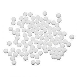 zalati Lot de 100 boules en polystyrène pour décoration de Noël pour enfants - Blanc, 1 cm (zalati EU, neuf)