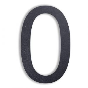 nanlyiau 8in numero maison anthracite Num&eacute;ro de Maison numero maison Acier inoxydable de num&eacute;ro de rue Aspect flottant, facile &agrave; installer et fait de solides SUS304（7016 8in8） (nanly, neuf)