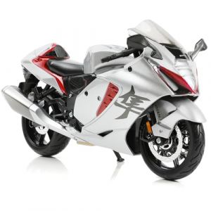 SHINESIGNAL Mod&egrave;le de Moto 1:12 - Jouet Compatible pour Suzuki Hayabusa- en m&eacute;tal - avec mod&egrave;le de Moto en Plastique - Mini Cadeau de Motor pr&ecirc;t &agrave; l'emploi pour Adultes (Blanc) (SHINESIGNAL, neuf)