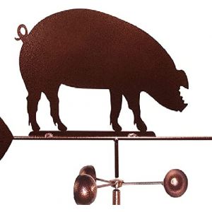 Girouette Cochon Animal M&eacute;tal Girouette D&eacute;coratif Vent Direction Indicateur R&eacute;tro Durable Ferme Sc&egrave;ne Jardin Piquet Girouette pour Outil De Mesure Ext&eacute;rieur (LuckyBasket, neuf)