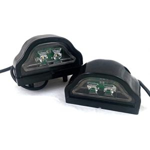 2 x 2 LED Feu arrière licence lampe de plaque d'immatriculation lampe 24 V Camion Camion Remorque Cab pour homme DAF Scania Iveco (AUTOBITS UK, neuf)