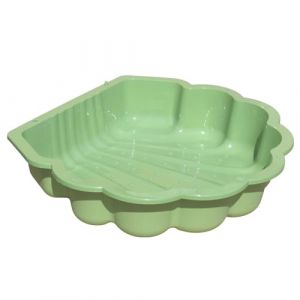 TikTakToo Sable et coquille d'eau I Bac &agrave; sable sans couvercle (1 pi&egrave;ce) (vert pastel) (super-spielen, neuf)