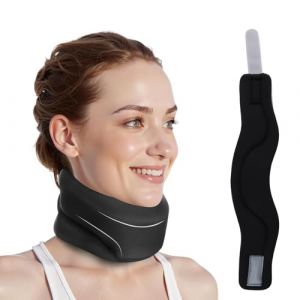 Culinavog Collier Cervical, Minerve Cervicale, Collier Cervical en Mousse pour Douleurs Cou, Orth&egrave;se Cervicale Confortable & Ajustable Minerve Cou R&eacute;glable pour Travailler Soulage Douleur Pression (L) (xiongjunze, neuf)